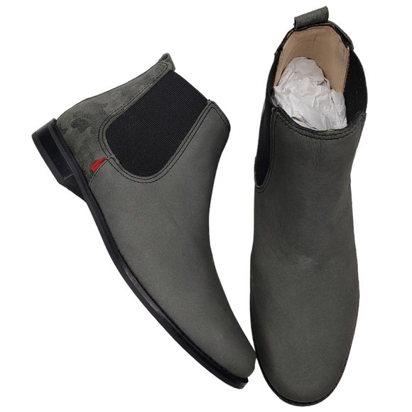 Marc JosephNIB Webster Bootie Grey Nubuck Leather Pull On Boots Boy's 5